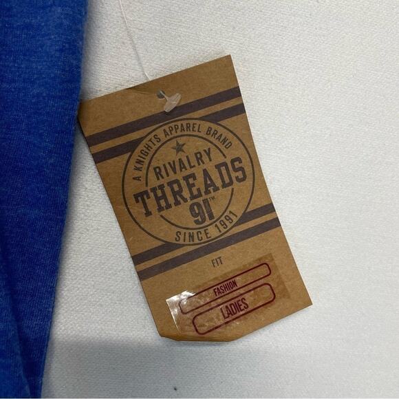 KU Jayhawks Tank Top Size XL Royal blue red racerback Kansas University sporty - Picture 5 of 8